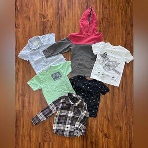 Boy’s 4T surf style bundle x6 Volcom, Quicksilver, Nike, Hurley, Hawaiian